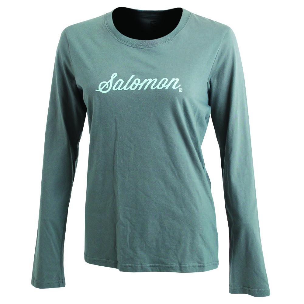 Capa Intermedia Salomon Mujer Verde - Salomon Argentina SMOOTH LS W,132495-IEO